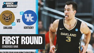 Oakland vs Kentucky  First Round NCAA tournament extended highlights [upl. by Kealey]