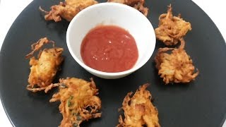 Crispy Onion PakodaPakora recipe  Maharashtrian Kanda Bhaji recipeBest Indian snack Pyaj Pakora [upl. by Jannelle]