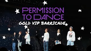 BTS PERMISSION TO DANCE CONCERT VIP BARRICADE DAY 4 [upl. by Millhon]