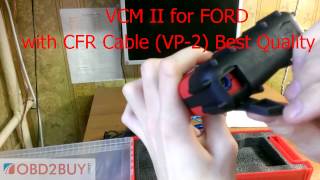 VCM II FORD Diagnostic System with CFR Cable VP2 for VCM2 Best Quality [upl. by Emmye]