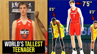 Meet The 7FT5 GIANT Who Is TOO TALL For The NBA… World Record Holder [upl. by Shannan]