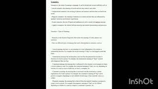 Semantics ll Linguistics ll Notes [upl. by Flemming452]