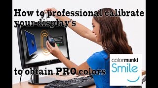 How to professional color calibrate your display monitor obtain accurate colors Colormunki Smyle [upl. by Euqinimod841]