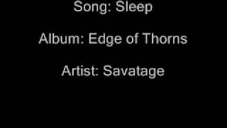 Sleep Savatage with Lyrics [upl. by Enelegna]