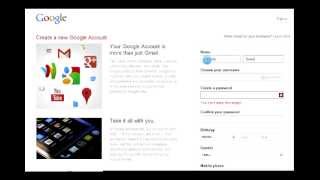 How to Sign up Create an gmail account [upl. by Akirej374]