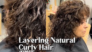 Long Layers on Natural Curly Hair🥰🥰🔥 [upl. by Aernda]