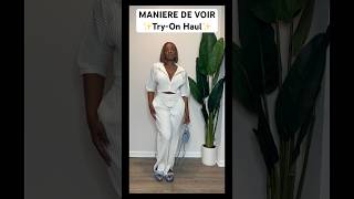 MANIERE DE VOIR tryon haul✨ Love this brand🫶🏾 ManiereDeVoirMDV fashion style outfit [upl. by Gusba224]