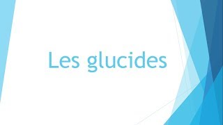 Biochimie  Les glucides  Partie 1 [upl. by Lawry334]