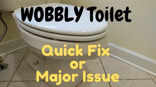 How to easily fix a wobbly toilet [upl. by Aicitel]