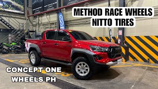 2024 TOYOTA HILUX GRS RIMS WHEELS UPGRADE  METHOD RACE 701 NITTO GRAPPLER  CONCEPT ONE WHEELS PH [upl. by Jonme]