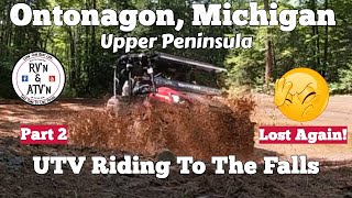 Ride To The Falls Ontonagon MI Part 2 utvlife atvtrails teryx upperpeninsula waterfall utv [upl. by Eldreda698]