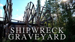 Abandoned Shipyard in Remote Canada With Seven Ships Left Behind [upl. by Ellehcit]