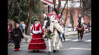 Wassail Parade Woodstock VT December 9th 2023 [upl. by Ahseiyn]