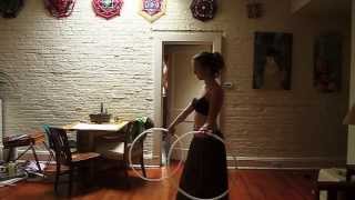 beginner mini hoop tutorial  forward and reverse weaves [upl. by Delorenzo]