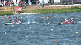 London 2012  Kajak K2 200m Finale [upl. by Yahsed483]