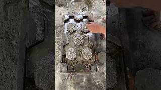 Concrete Cement jali making shorts concrete diycrafts [upl. by Ateekram308]