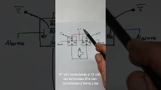 Diagrama Relevadores Seguros Eléctricos alarmsystems electronics alarmas keylessentry [upl. by Anytsirk]