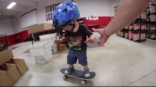 2 YEAR OLD SKATEBOARDER SHREDS [upl. by Hsuk318]