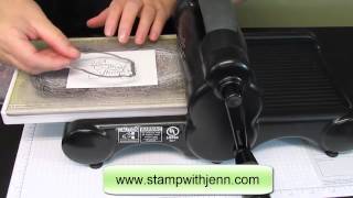 How to use Stampin Ups Magnetic Platform for the Big Shot [upl. by Renie]