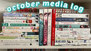 october media log manga books music [upl. by Uhayile]