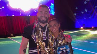 2024 UCA National Collegiate Partner Stunt Champions…Caylee Odle amp Michael Androsov [upl. by Anad]