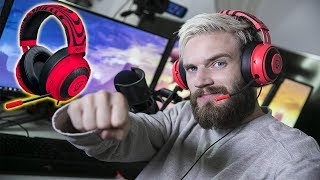 Razer Kraken Pro V2 PewDiePie Version Headset Unboxing [upl. by Nyltyak]