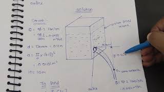 Problem 75 Orifice amp Mouthpiece Fluid mechanics Civil Engineering Chapter 7 [upl. by Nwahsan]