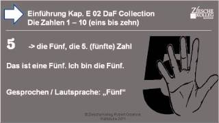 Kap Einführung 02 Die Zahlen von 110 die Fünf [upl. by Hyacinthe]