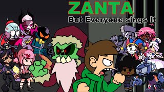 Zanta But Every Turn a Different Character Sings it FNF Zanta but Everyone Sings It [upl. by Issim]