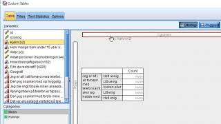 Del 3  SPSS Statistics Custom Tables flera nivåer i tabell [upl. by Yhtorod]