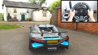 Bugatti Divo  Forza Horizon 4 Steering Wheel  Paddle Shifter Gameplay [upl. by Inram]