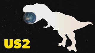 I ADDED DINOSAURS TO UNIVERSE SANDBOX 2 First US2 Mod [upl. by Aineg744]