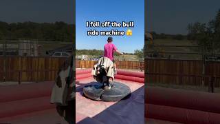 I Fell Off The Bull Riding Machine Lol shorts fall bullriding funny y [upl. by Lyj762]