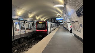 Ligne 11 du métro de Paris de Montreuil  Hôpital à Coteaux Beauclair [upl. by Shara]