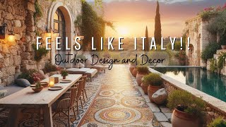 Backyard Ideas Transform Your Outdoor Space with Mosaic Tiles Inspired by Italy [upl. by Ellennad458]