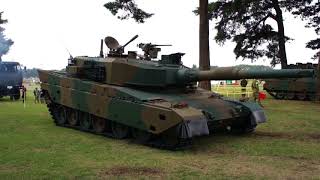 Type90 MBT Hydropneumatic Suspension Demonstration [upl. by Enomad]