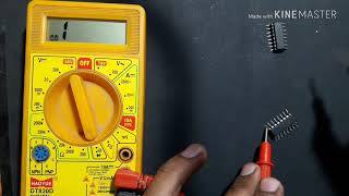 How to check CD4017 ic in digital multimeter  4017 ic Testing [upl. by Heimer]