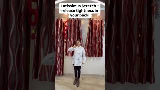 Feeling tightness in your shoulders and back  Try this Latissimus stretch 💪 lats streching [upl. by Vange417]