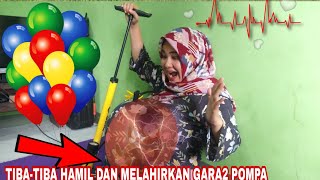 KAGET MAMAH LENNY TIBATIBA HAMIL DAN MELAHIRKAN GARAGARA DI POMPA drama hamil [upl. by Yhtorod]