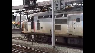 Crewe Station in the year 2000 333747new 66s amp Virgin Livery [upl. by Wylen]