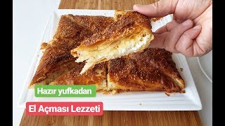 2 Yufkayla 5 dk da El Açması Lezzeti 👍 Çıtır çıtır kolay börek tarifi ⬆️ [upl. by Ellerehs]