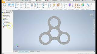 Autodesk Inventor 2025 Tutorial 3  Fidget Spinner Part 1 [upl. by Ramedlaw]