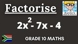 Factorization of Trinomials of the form Ax2BxC  Class 8 Maths ICSE [upl. by Kwei240]