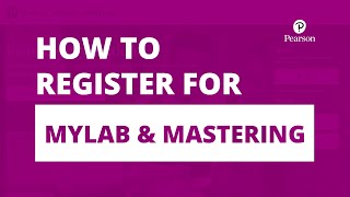 How to register for MyLab and Mastering without an LMS [upl. by Demeyer653]