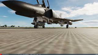 DCS F4E Phantom Quick Start up and take off tutorial [upl. by Ohce]