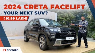 2024 Hyundai Creta Facelift  Prices amp Features for E EX S SX SX O Variants [upl. by Arahd623]