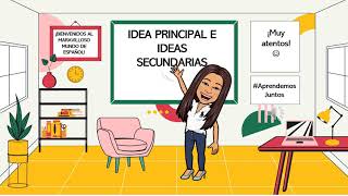 IDEA PRINCIPAL Y SECUNDARIAS PARA NIÑOS DE PRIMARIA [upl. by Anyk]