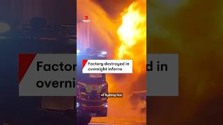 Factory goes up in flames at Kurri Kurri NSW [upl. by Nibram277]