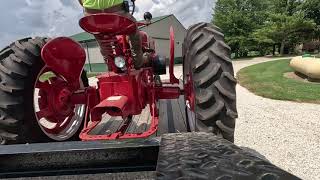 Loading And Unloading Antique Tractors [upl. by Ardnoed]