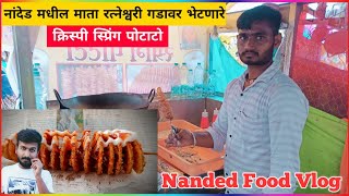 फक्त 30 रुपयाला क्रिस्पी स्प्रिंग पोटाटो  Nanded Food Vlog  Spring Potato nanded [upl. by Sykes20]